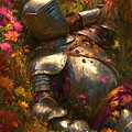 Knight Resting Among Blossoms