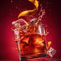 Vibrant Cocktail Splashing Moment